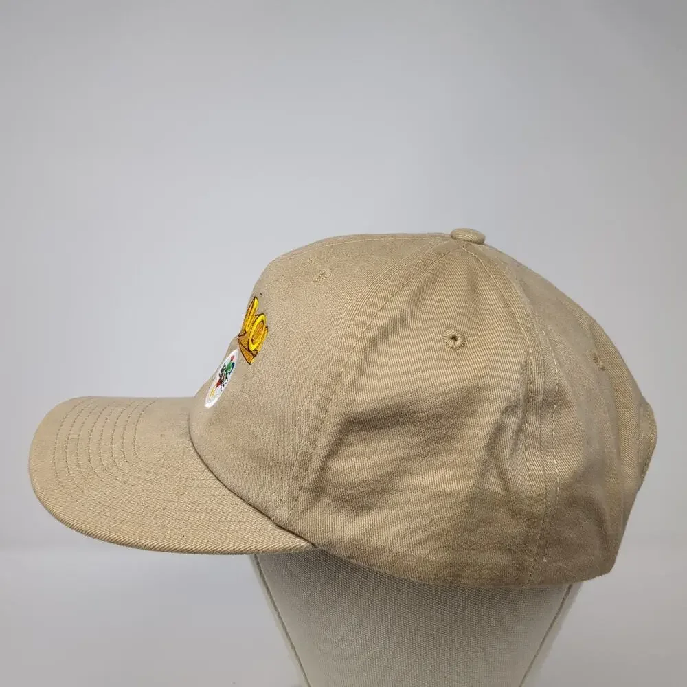 Can Do! Snapback Hat Brown One Size Embroidered Adjustable 6 Panel - Picture 3 of 10